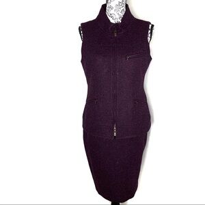 Katherine Hooker Purple Waistcoat Suit Size 2